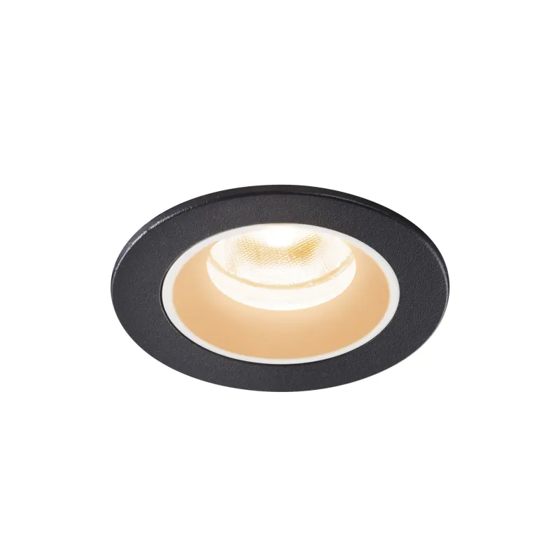 NUMINOS® XS, encastré de plafond intérieur, 40 deg , noir/blanc, LED, 7W, 2700K, IP20/IP44