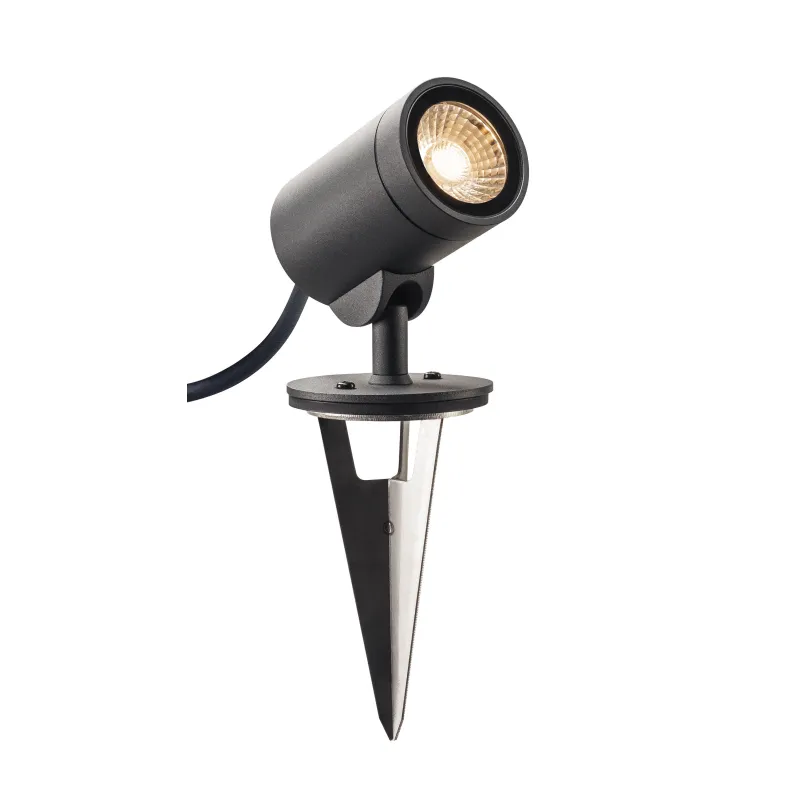 HELIA SPOT S, projecteur extérieur, simple, anthracite, LED, 8W, 3000K, IP55, variable