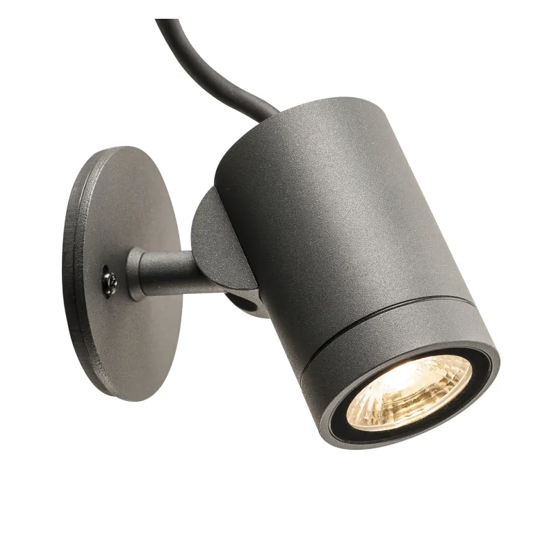 HELIA SPOT S, projecteur extérieur, simple, anthracite, LED, 8W, 3000K, IP55, variable