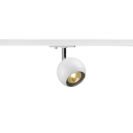 LIGHT EYE® 90, spot pour rail 1 allumage intérieur, blanc/chrome, GU10/QPAR51, 50W max