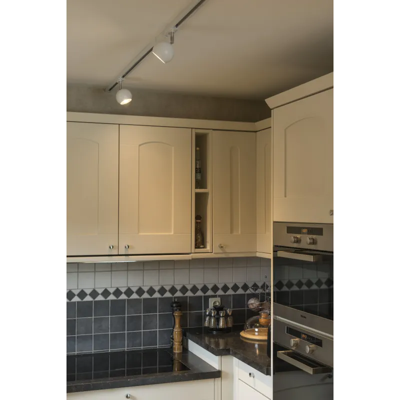 LIGHT EYE® 90, spot pour rail 1 allumage intérieur, blanc/chrome, GU10/QPAR51, 50W max