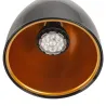 PARA CONE 14, spot pour rail 1 allumage intérieur, noir laqué/or, GU10/QPAR51, 25W max
