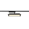 PANEL TRACK, spot pour rail 1 allumage intérieur, rectangulaire, noir, LED, 18W, 3000K