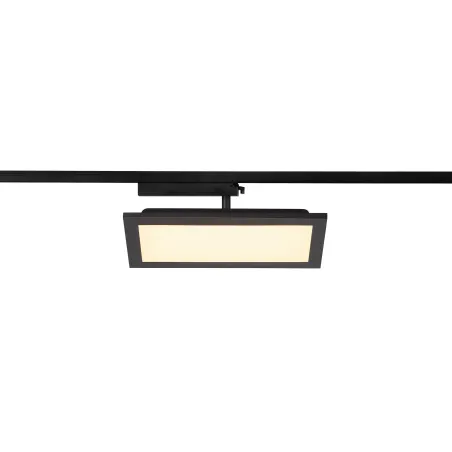 PANEL TRACK, spot pour rail 1 allumage intérieur, rectangulaire, noir, LED, 18W, 3000K