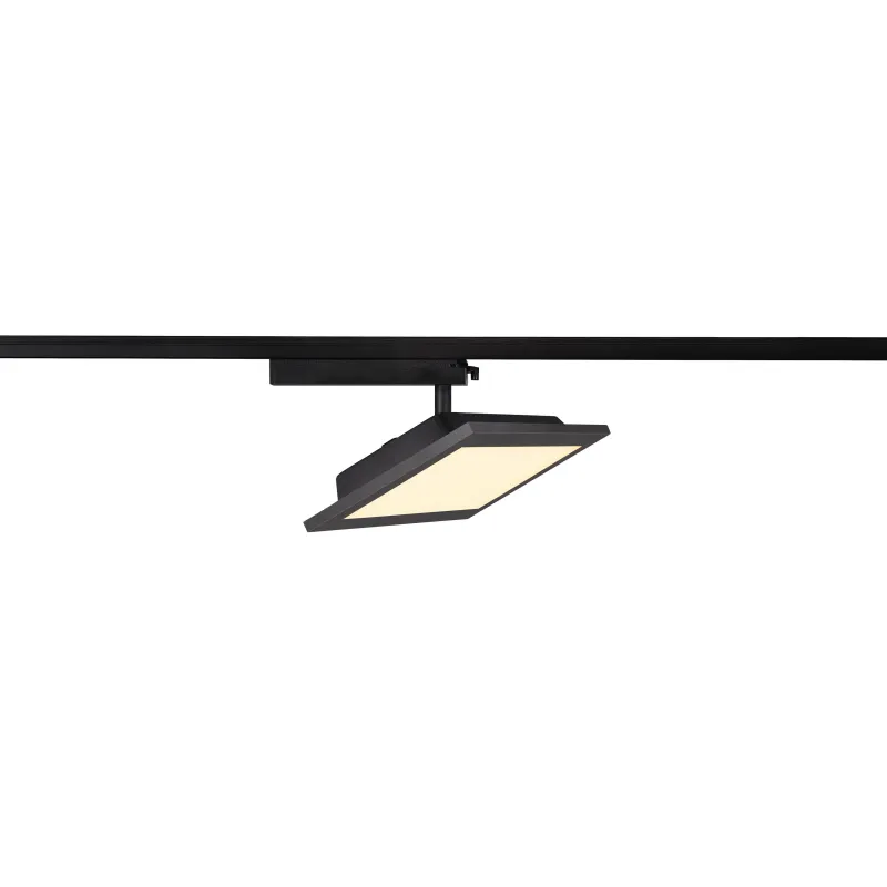 PANEL TRACK, spot pour rail 1 allumage intérieur, rectangulaire, noir, LED, 18W, 3000K