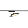 PANEL TRACK, spot pour rail 1 allumage intérieur, rectangulaire, noir, LED, 18W, 3000K