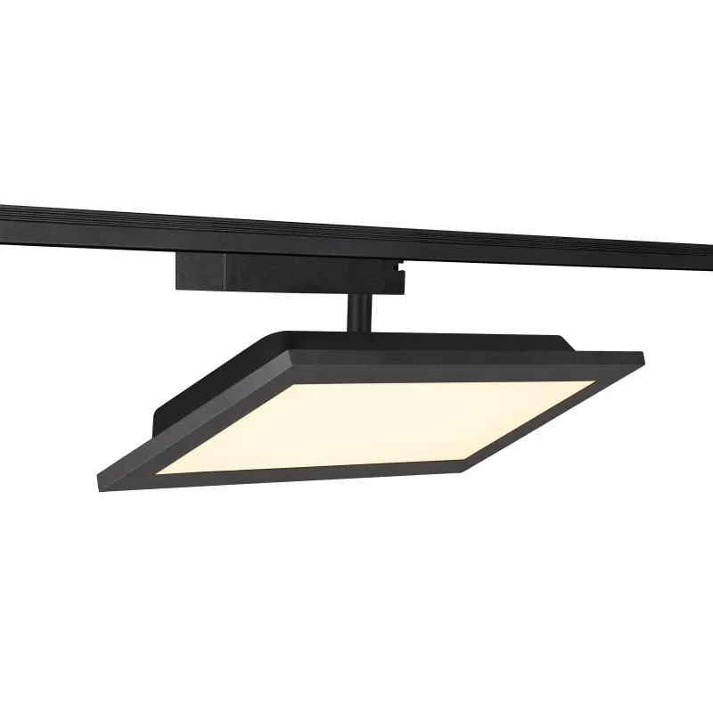 PANEL TRACK, spot pour rail 1 allumage intérieur, rectangulaire, noir, LED, 18W, 3000K