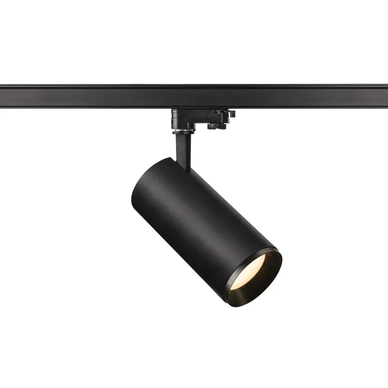 NUMINOS® L, spot pour rail 3 allumages intérieur, 60 deg , noir, LED, 28W, 3000K, variable