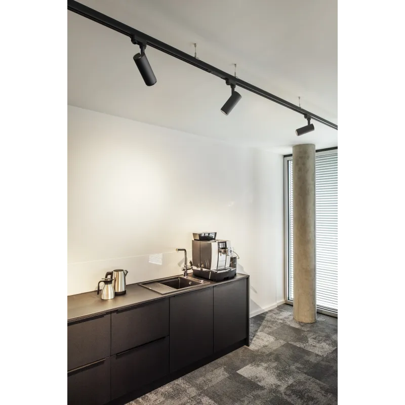 NUMINOS® S, spot pour rail 3 allumages intérieur, 24 deg , noir, LED, 11W, 3000K, variable
