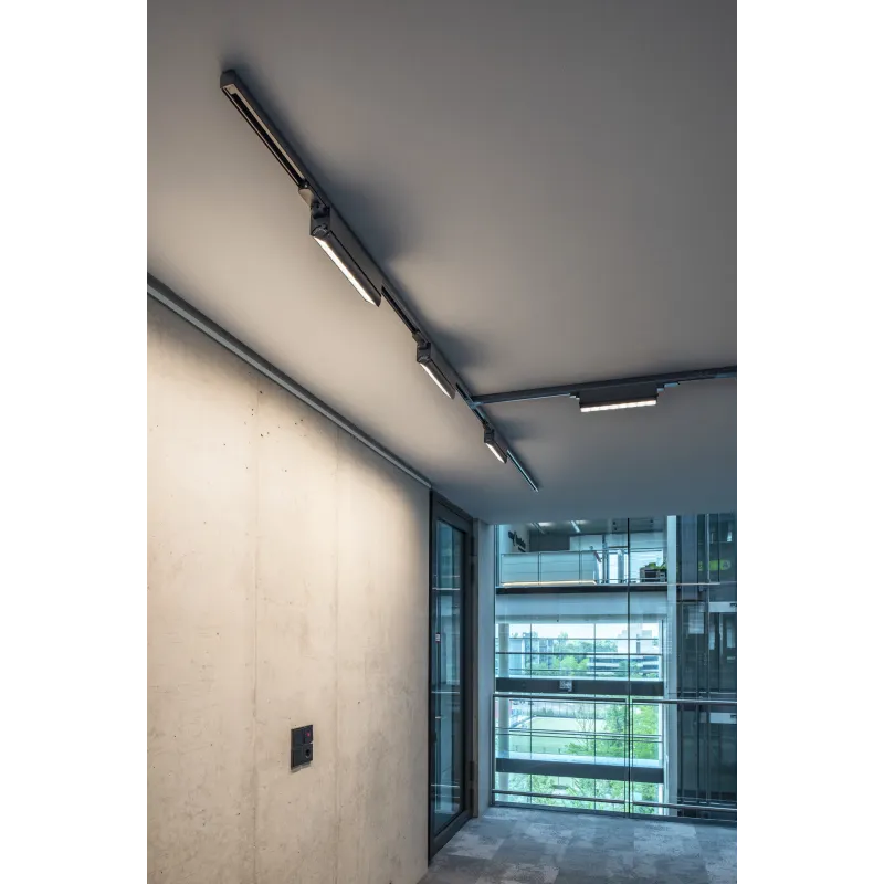 SIGHT MOVE, spot pour rail 3 allumages intérieur, noir, LED, 26W, 3000K, variable Dali