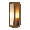 MERIDIAN BOX, applique extérieure, diffuseur transparent, rouille, E27, 25W max, IP54