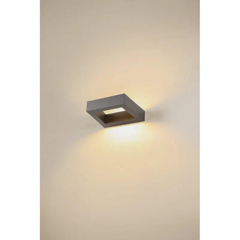BOOKAT, applique extérieure, anthracite, LED, 15W, 3000/4000K, IP65, interrupteur CCT