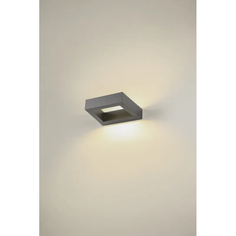 BOOKAT, applique extérieure, anthracite, LED, 15W, 3000/4000K, IP65, interrupteur CCT