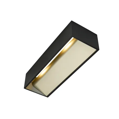 LOGS IN L, applique intérieure, rectangulaire, noir/laiton, LED, 17W, 3000K, variable