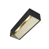 LOGS IN L, applique intérieure, rectangulaire, noir/laiton, LED, 17W, 3000K, variable