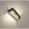 LOGS IN L, applique intérieure, rectangulaire, noir/laiton, LED, 17W, 3000K, variable
