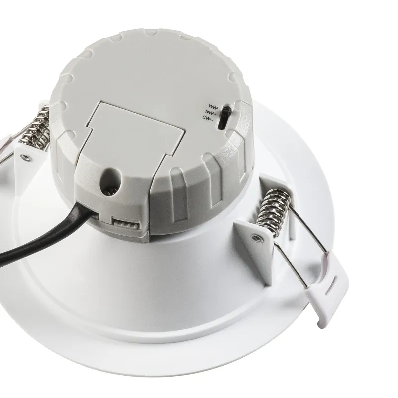 AKALO D83, encastré de plafond intérieur, blanc, LED, 9W, 3000K/4200K/5700K, variable