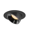 NUMINOS® GIMBLE L, encastré de plafond intérieur, 40 deg , noir/chrome, LED, 25,4W, 3000K