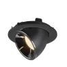 NUMINOS® GIMBLE L, encastré de plafond intérieur, 40 deg , noir/chrome, LED, 25,4W, 3000K