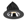 NUMINOS® GIMBLE L, encastré de plafond intérieur, 40 deg , noir/chrome, LED, 25,4W, 3000K
