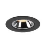 NUMINOS® GIMBLE L, encastré de plafond intérieur, 55 deg , noir/chrome, LED, 25,4W, 3000K
