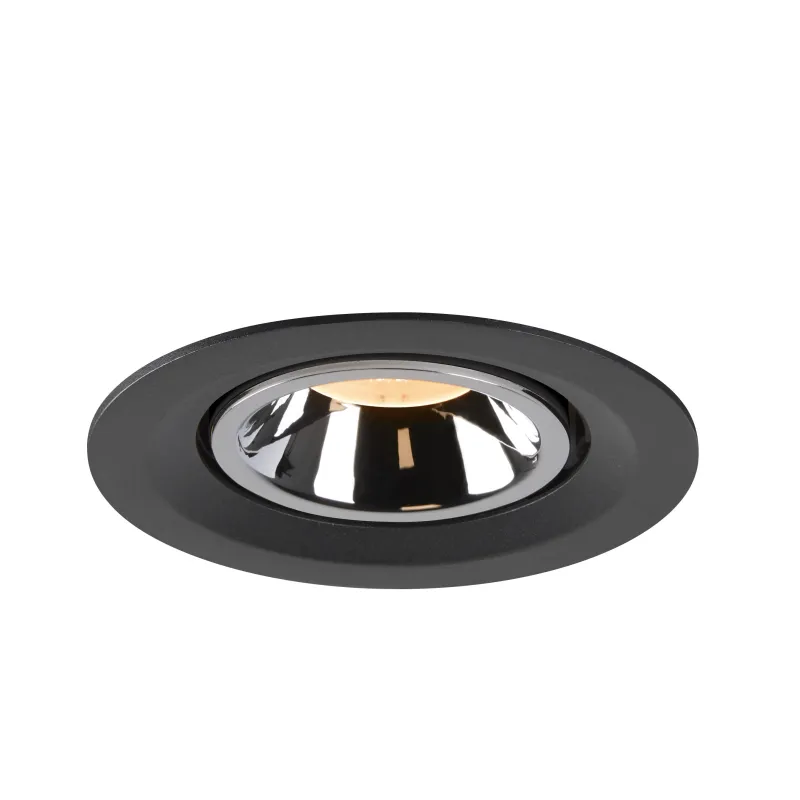 NUMINOS® GIMBLE M, encastré de plafond intérieur, 20 deg , noir/chrome, LED, 17,5W, 2700K