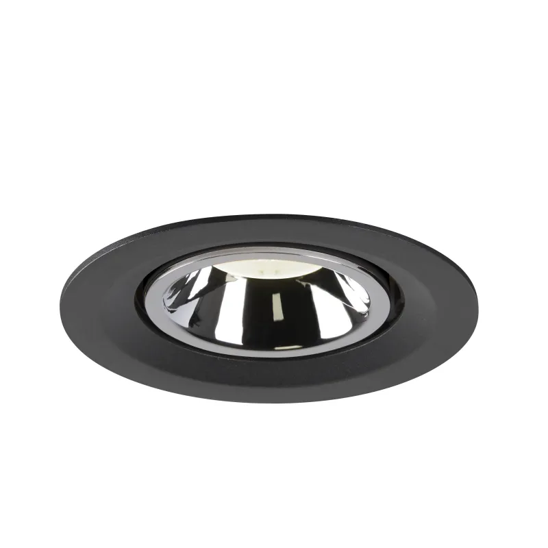 NUMINOS® GIMBLE M, encastré de plafond intérieur, 20 deg , noir/chrome, LED, 17,5W, 4000K