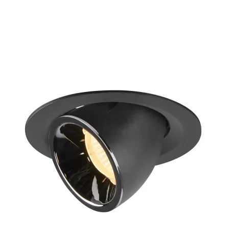 NUMINOS® GIMBLE M, encastré de plafond intérieur, 40 deg , noir/chrome, LED, 17,5W, 3000K