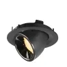 NUMINOS® GIMBLE M, encastré de plafond intérieur, 40 deg , noir/chrome, LED, 17,5W, 3000K