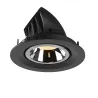 NUMINOS® GIMBLE M, encastré de plafond intérieur, 40 deg , noir/chrome, LED, 17,5W, 3000K