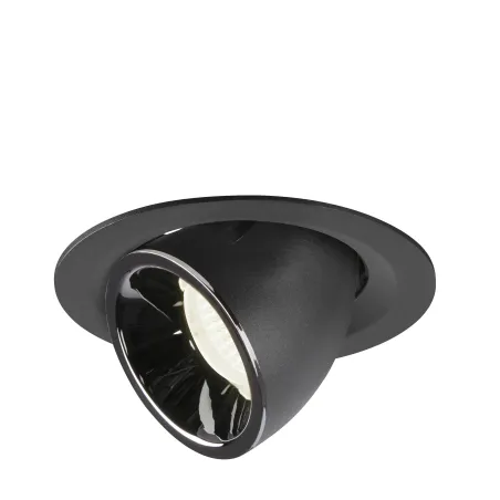 NUMINOS® GIMBLE M, encastré de plafond intérieur, 40 deg , noir/chrome, LED, 17,5W, 4000K