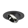 NUMINOS® GIMBLE M, encastré de plafond intérieur, 40 deg , noir/chrome, LED, 17,5W, 4000K