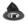 NUMINOS® GIMBLE M, encastré de plafond intérieur, 40 deg , noir/chrome, LED, 17,5W, 4000K