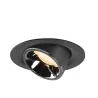 NUMINOS® GIMBLE M, encastré de plafond intérieur, 55 deg , noir/chrome, LED, 17,5W, 2700K