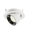 NUMINOS® GIMBLE S, encastré de plafond intérieur, 20 deg , blanc/chrome, LED, 8,6W, 4000K