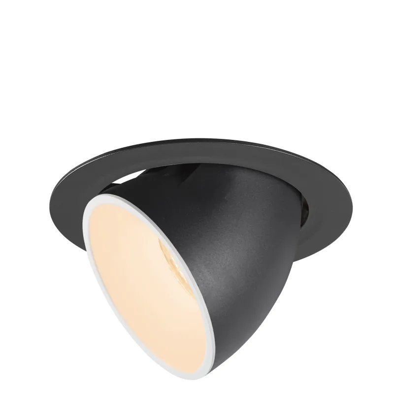 NUMINOS® GIMBLE XL, encastré de plafond intérieur, 20 deg , noir/blanc, LED, 37,4W, 2700K