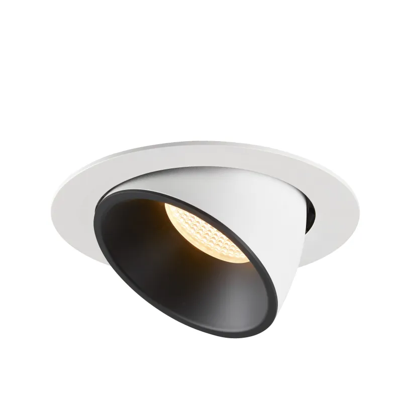 NUMINOS® GIMBLE XL, encastré de plafond intérieur, 40 deg , blanc/noir, LED, 37,4W, 3000K