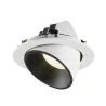 NUMINOS® GIMBLE XL, encastré de plafond intérieur, 40 deg , blanc/noir, LED, 37,4W, 4000K