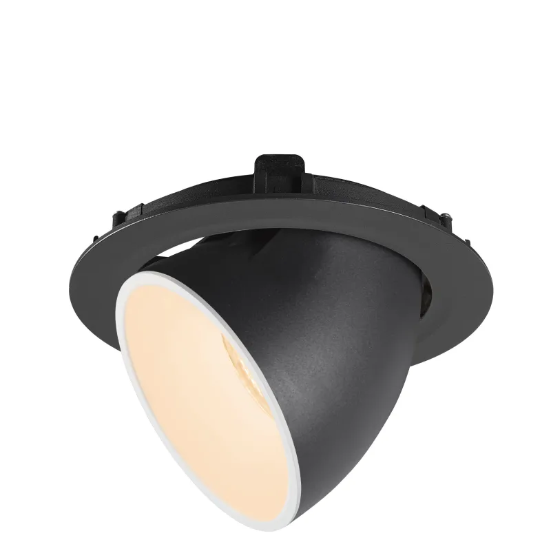 NUMINOS® GIMBLE XL, encastré de plafond intérieur, 40 deg , noir/blanc, LED, 37,4W, 2700K