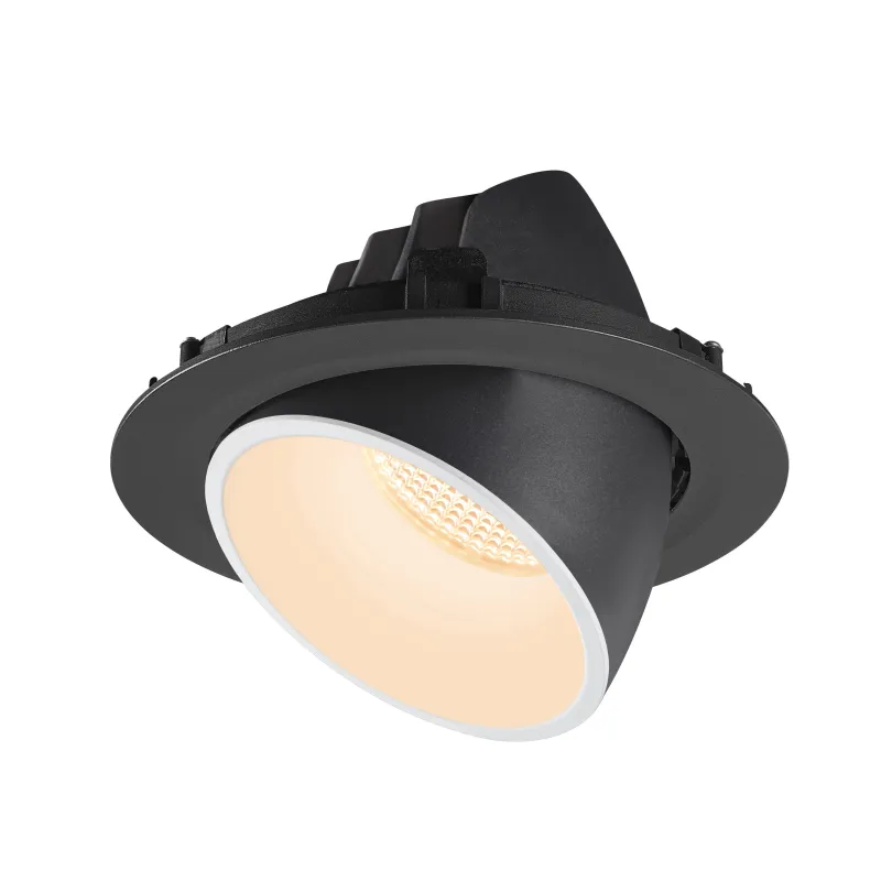 NUMINOS® GIMBLE XL, encastré de plafond intérieur, 55 deg , noir/blanc, LED, 37,4W, 2700K