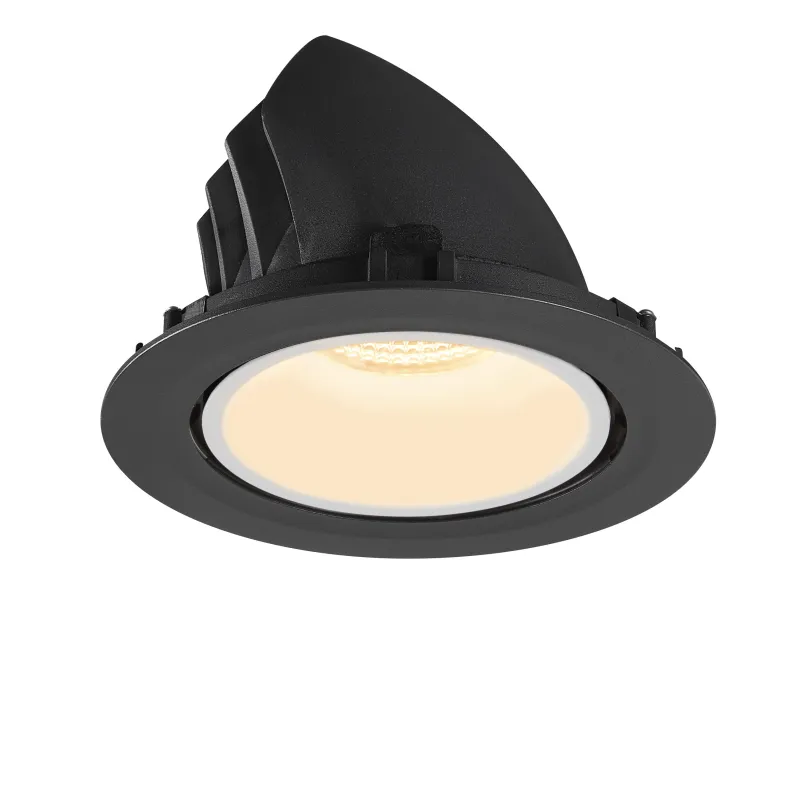 NUMINOS® GIMBLE XL, encastré de plafond intérieur, 55 deg , noir/blanc, LED, 37,4W, 3000K