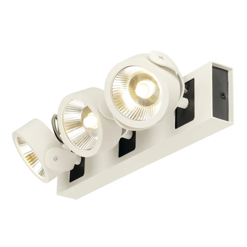 KALU, applique et plafonnier intérieur, triple, blanc/noir, LED, 47W, 3000K, variable