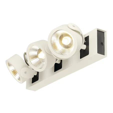 KALU, applique et plafonnier intérieur, triple, blanc/noir, LED, 47W, 3000K, variable