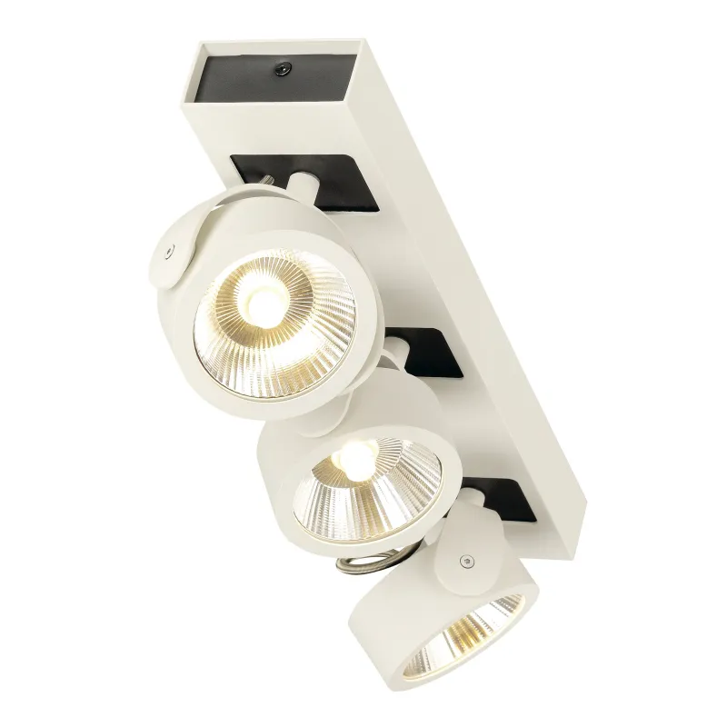 KALU, applique et plafonnier intérieur, triple, blanc/noir, LED, 47W, 3000K, variable