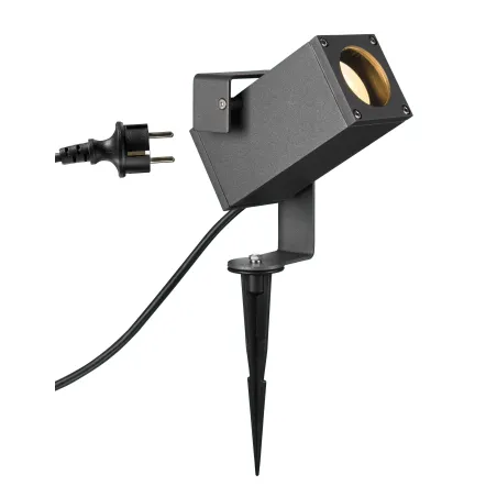 THEO BRACKET, spot sur piquet extérieur, anthracite, GU10/LED GU10 51mm, 7W max, IP65