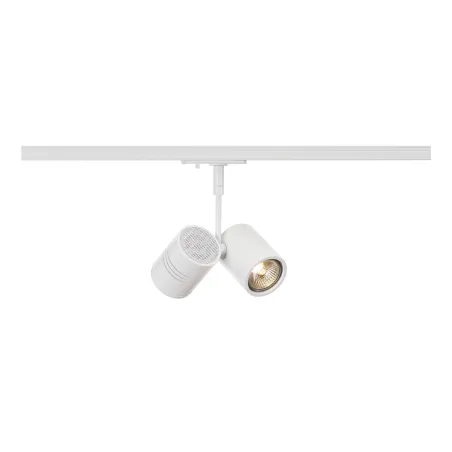 BIMA, spot pour rail 1 allumage intérieur, double, blanc mat, GU10/QPAR51, 2x 50W max