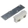 EUTRAC®, connecteur longitudinal, intérieur, pour rail 3 allumages encastrable, blanc