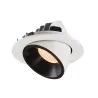 NUMINOS® GIMBLE L, encastré de plafond intérieur, 20 deg , blanc/noir, LED, 25,4W, 2700K