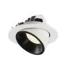 NUMINOS® GIMBLE L, encastré de plafond intérieur, 20 deg , blanc/noir, LED, 25,4W, 4000K