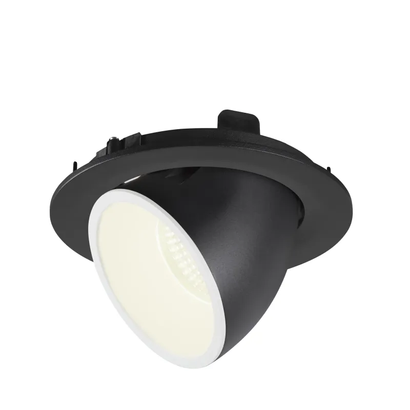 NUMINOS® GIMBLE L, encastré de plafond intérieur, 20 deg , noir/blanc, LED, 25,4W, 4000K